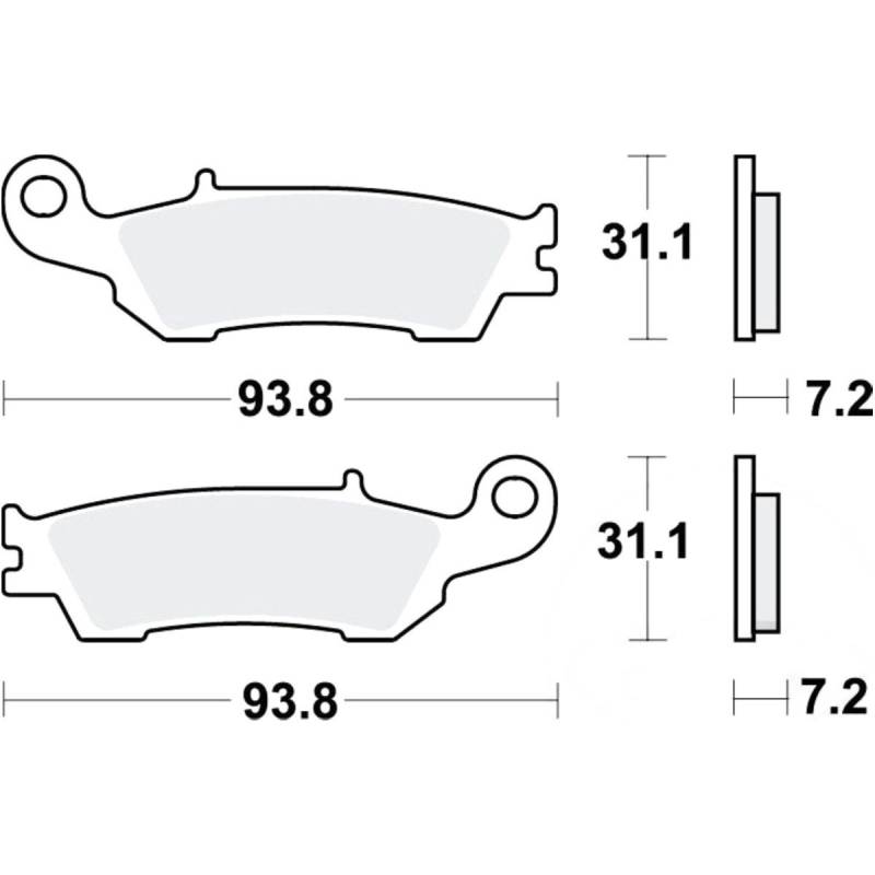 Trw mcb791rsi bremsbeläge bremsklotz sinter rsi von TRW