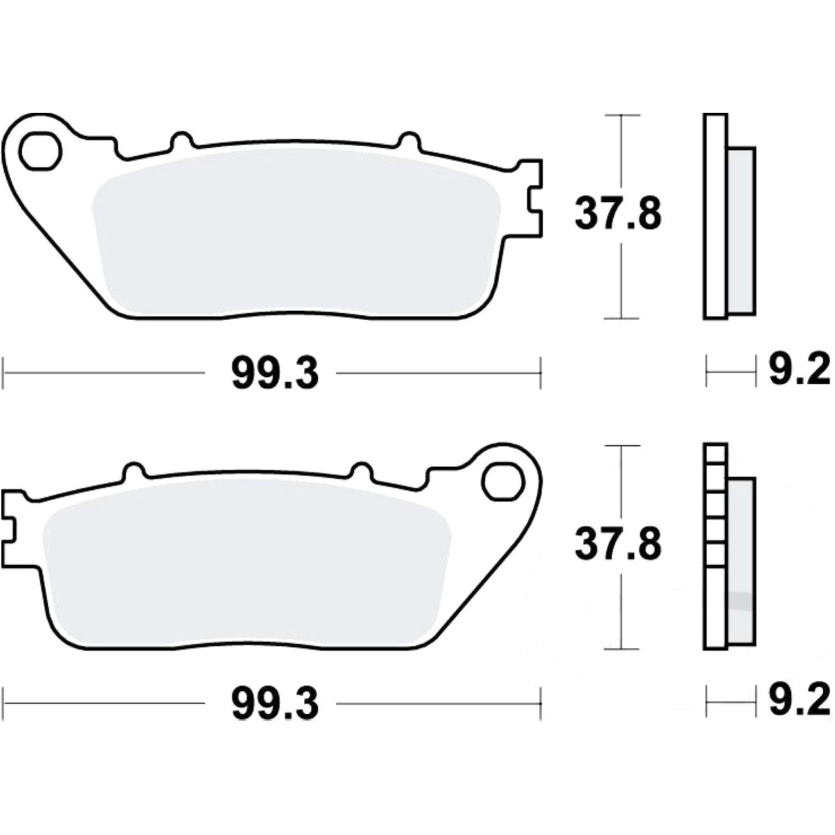 Trw mcb817sh bremsbeläge bremsklotz sinter hinten von TRW