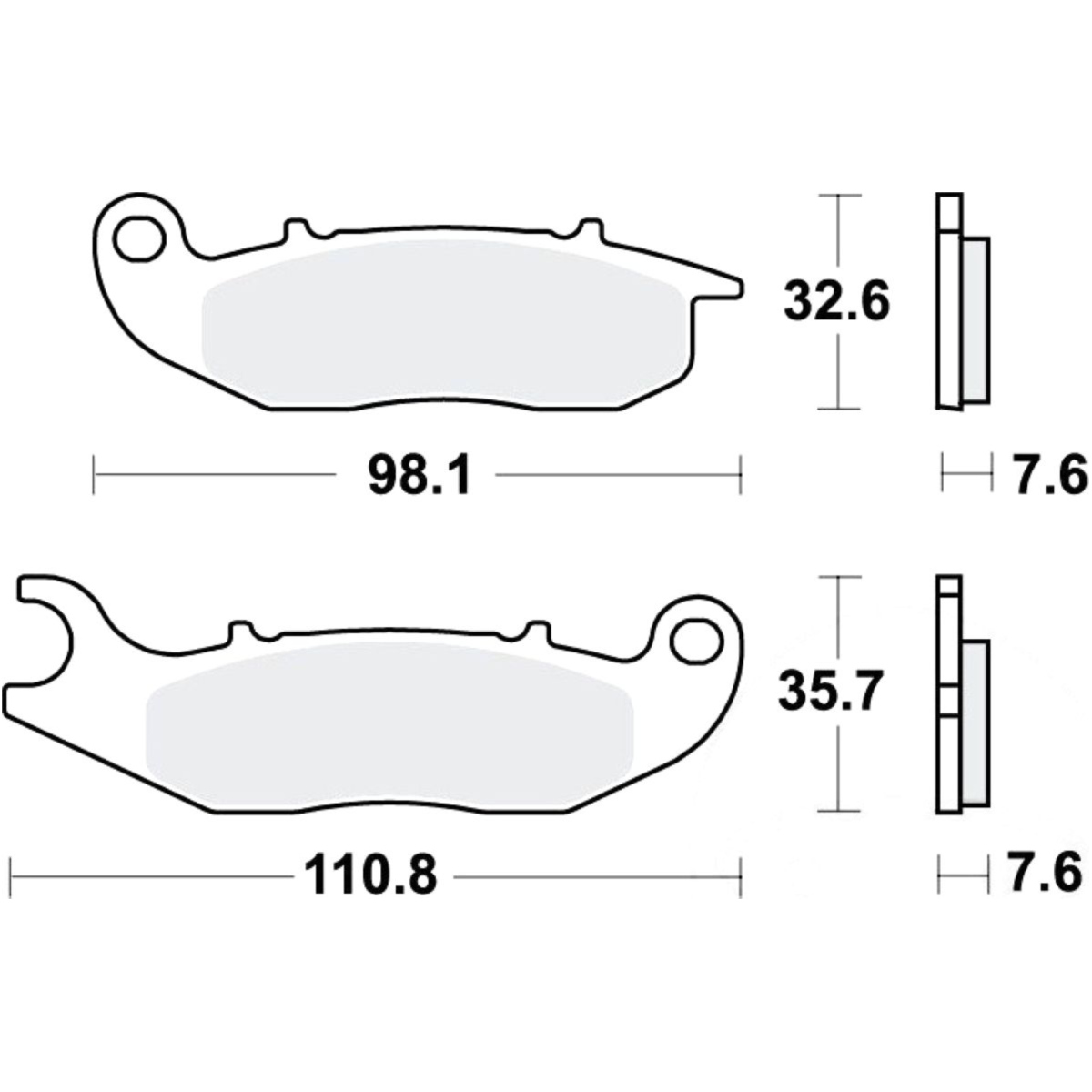 Trw mcb818 bremsbeläge bremsklotz standard von TRW