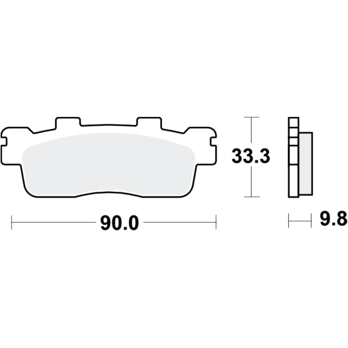 Trw mcb830srm bremsbeläge bremsklotz sinter scooter von TRW