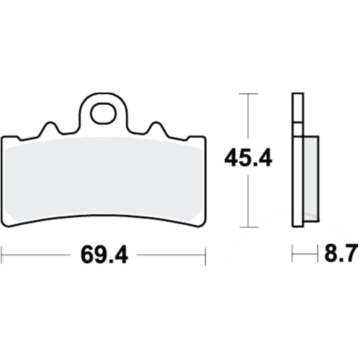 Trw mcb834 bremsbeläge bremsklotz standard von TRW