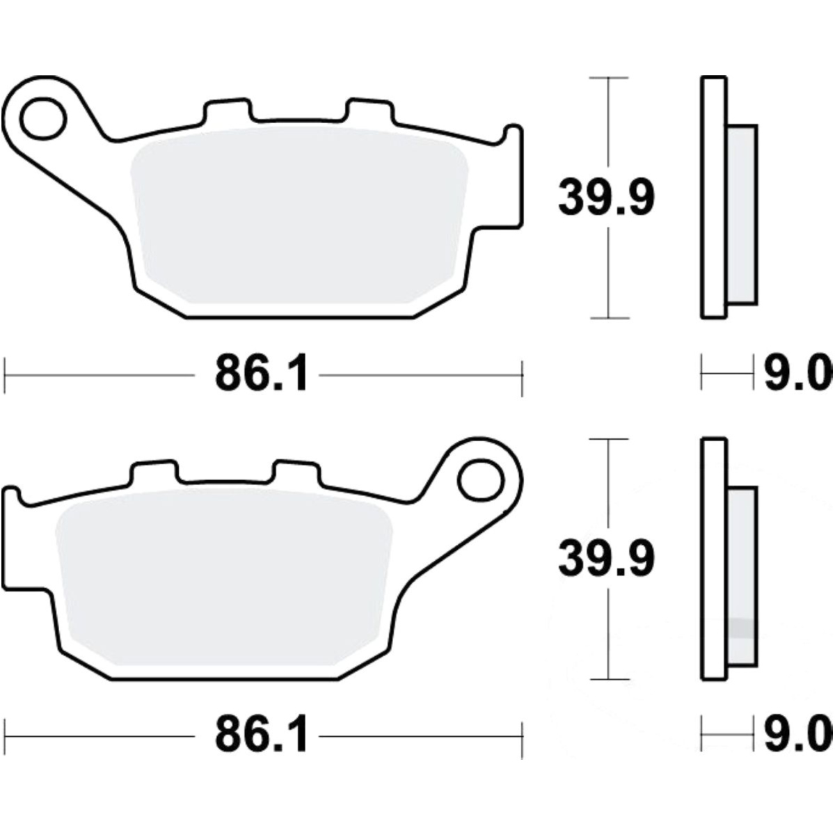 Trw mcb841 bremsbeläge bremsklotz standard von TRW