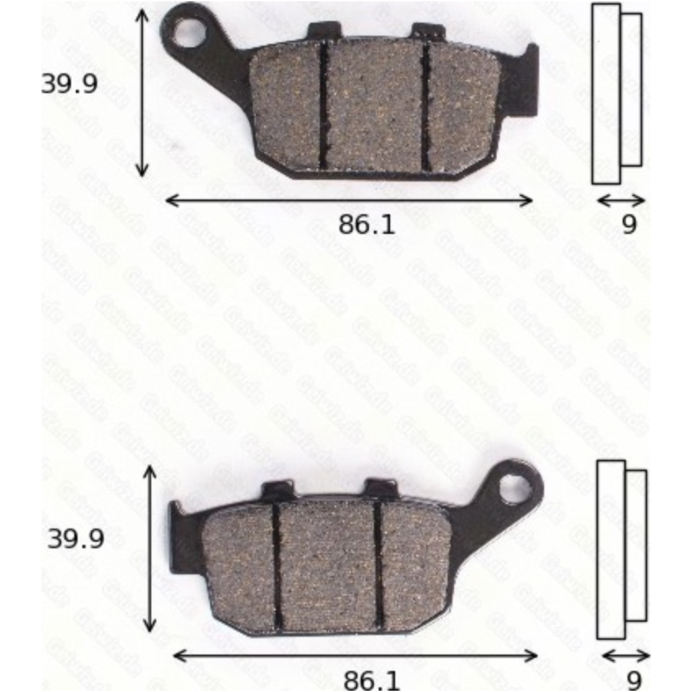 Trw mcb841 bremsklötze scheibenbremsbeläge mcb 841 mit abe von TRW