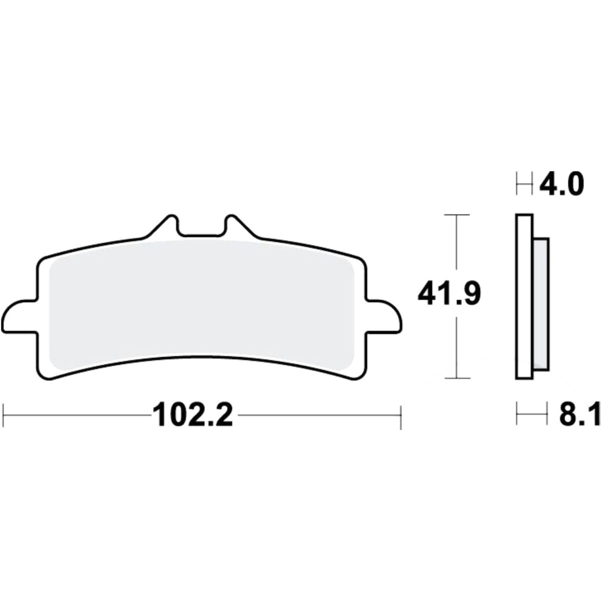 Trw mcb858scr bremsbeläge bremsklotz sinter scr von TRW