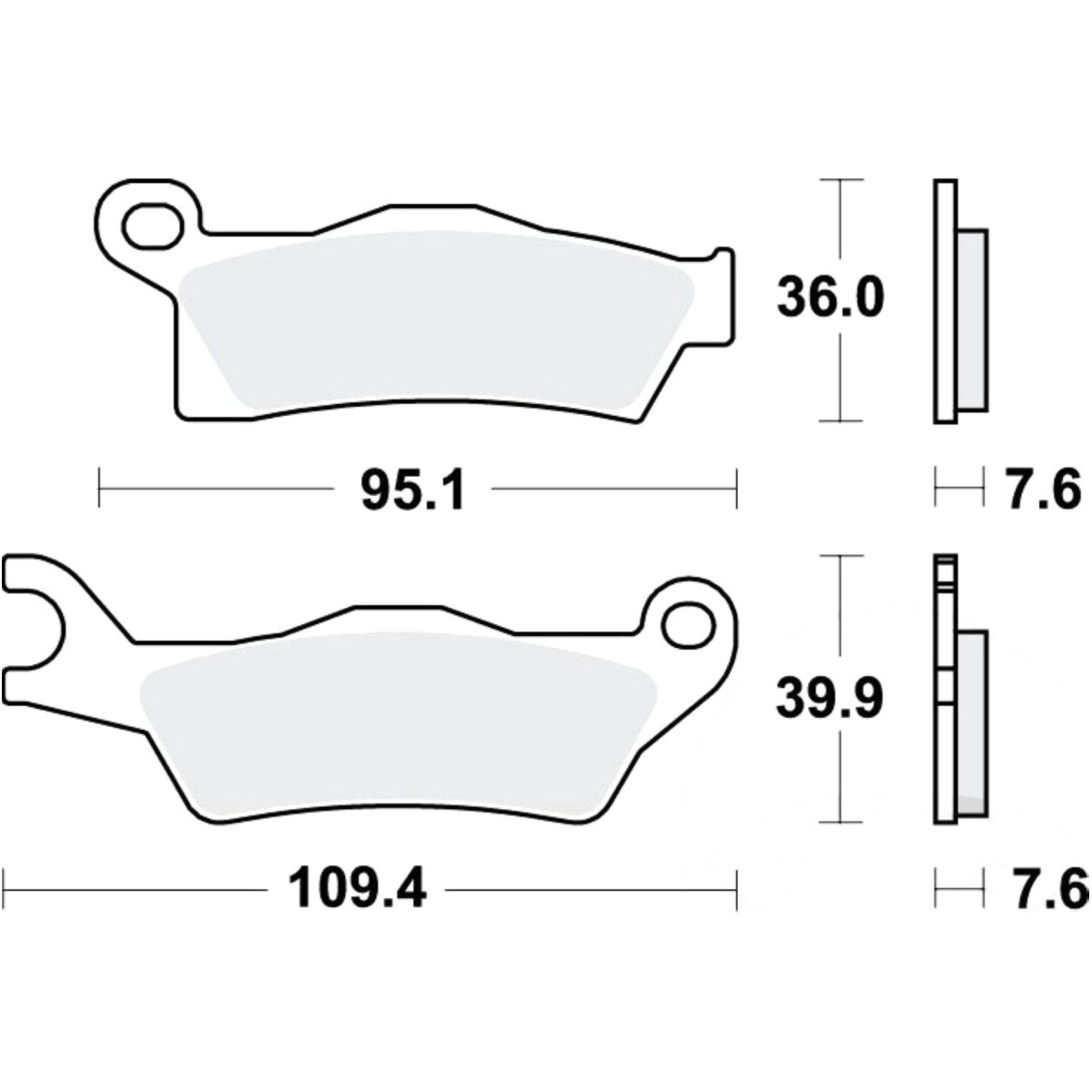 Trw mcb861si bremsbeläge bremsklotz sinter si von TRW