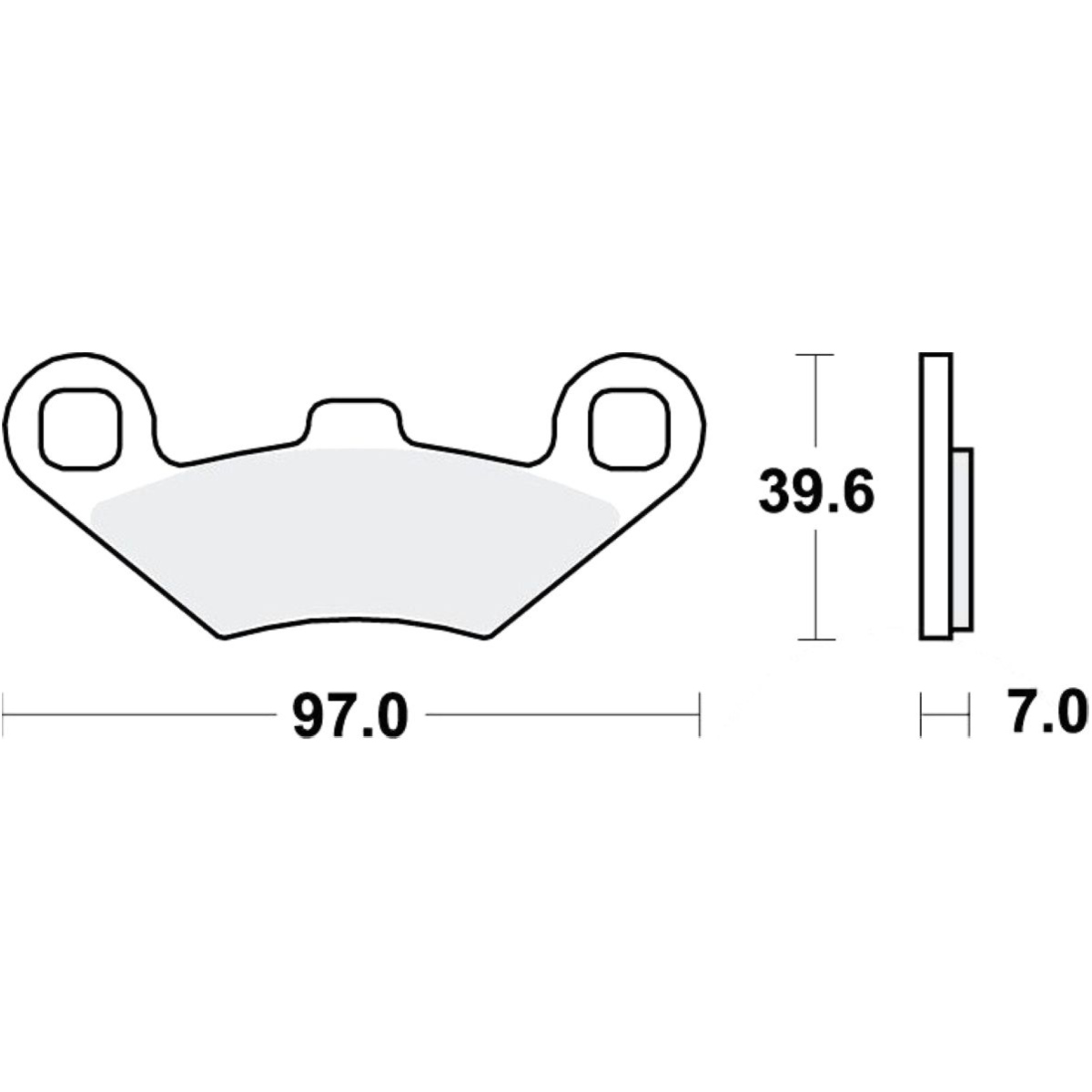 Trw mcb874srm bremsbeläge bremsklotz sinter scooter von TRW