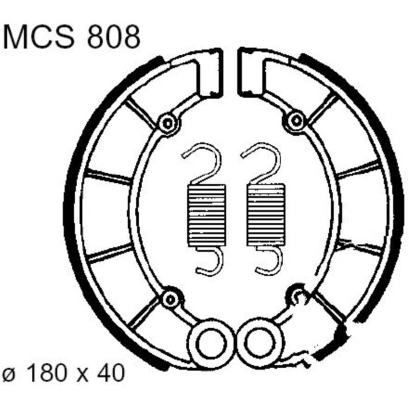 Trw mcs808 bremsbacken mit feder von TRW