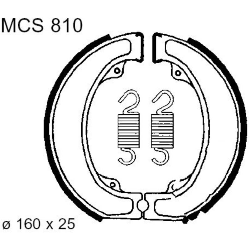 Trw mcs810 bremsbacken mit feder von TRW