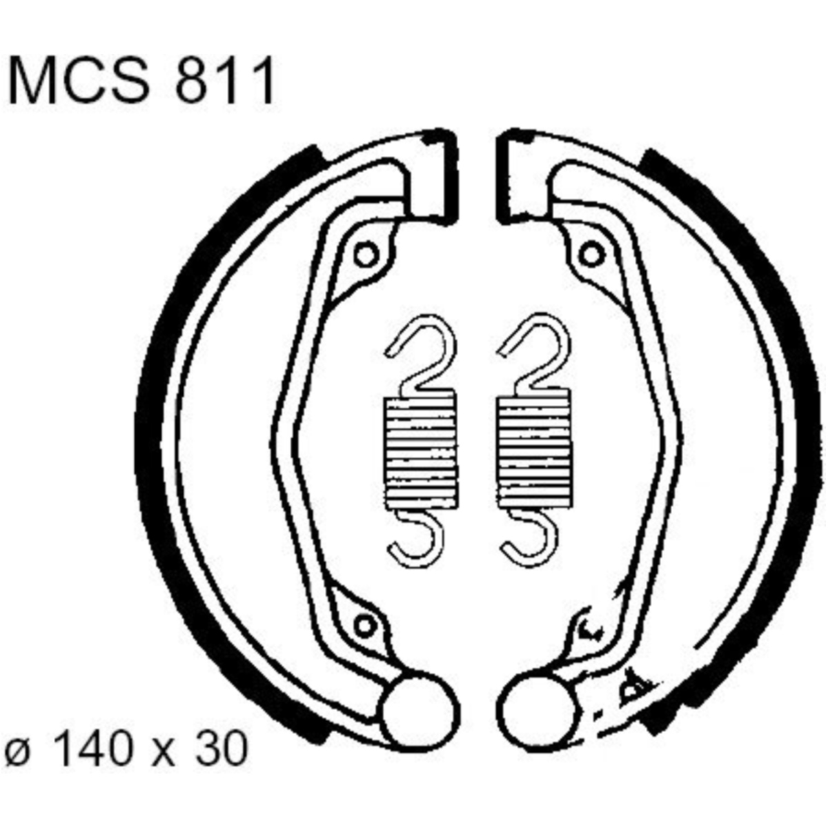 Trw mcs811 bremsbacken mit feder von TRW