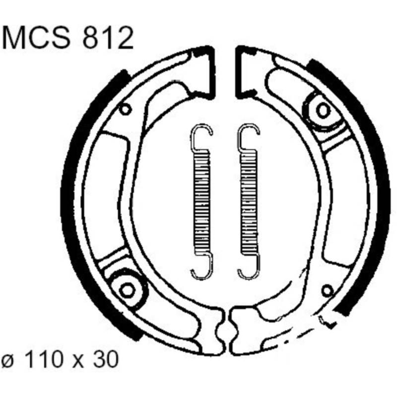 Trw mcs812 bremsbacken mit feder von TRW