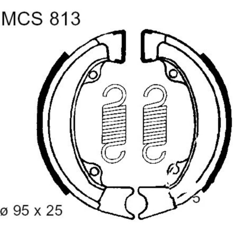 Trw mcs813 bremsbacken mit feder von TRW