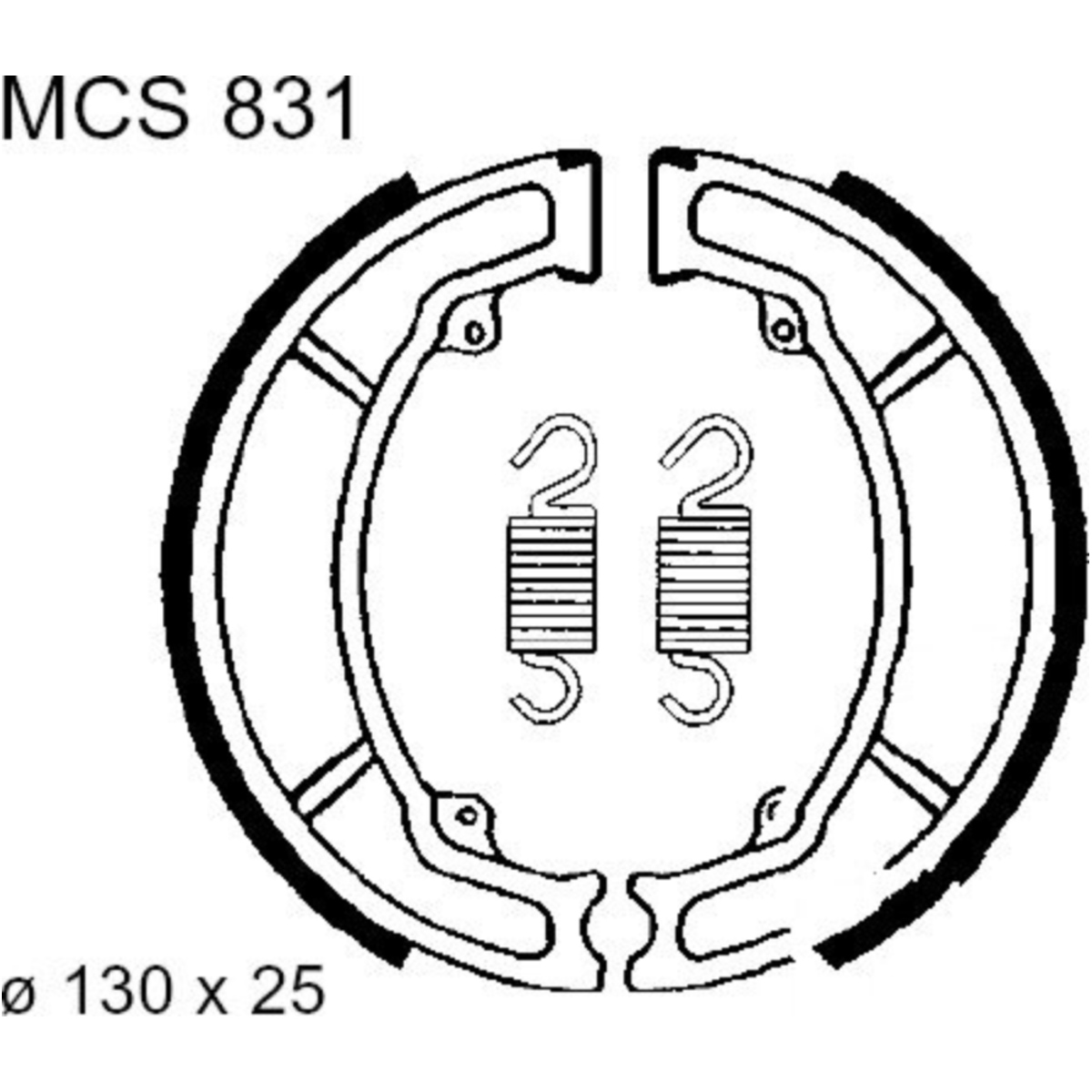 Trw mcs831 bremsbacken mit feder von TRW