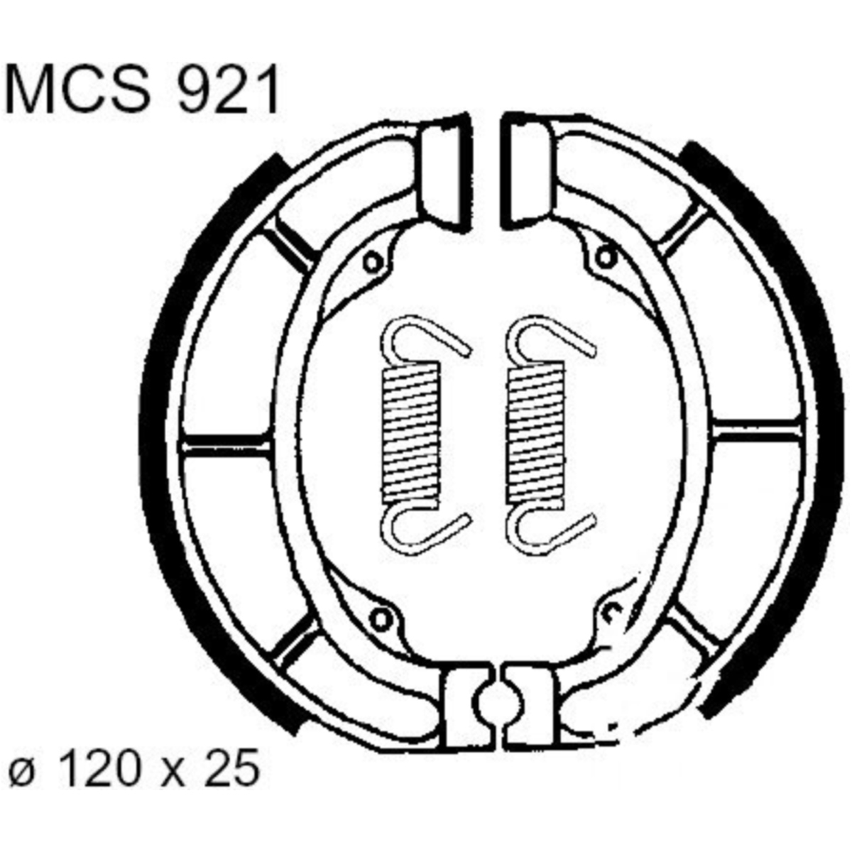 Trw mcs921 bremsbacken mit feder von TRW