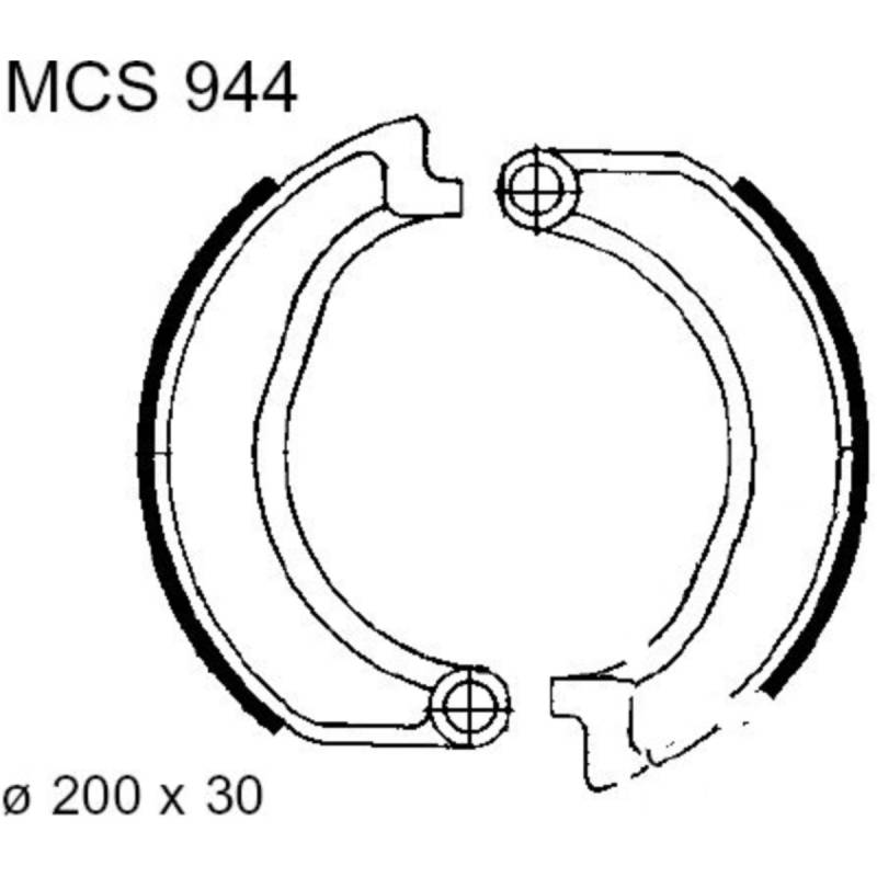 Trw mcs944 bremsbacken ohne feder von TRW