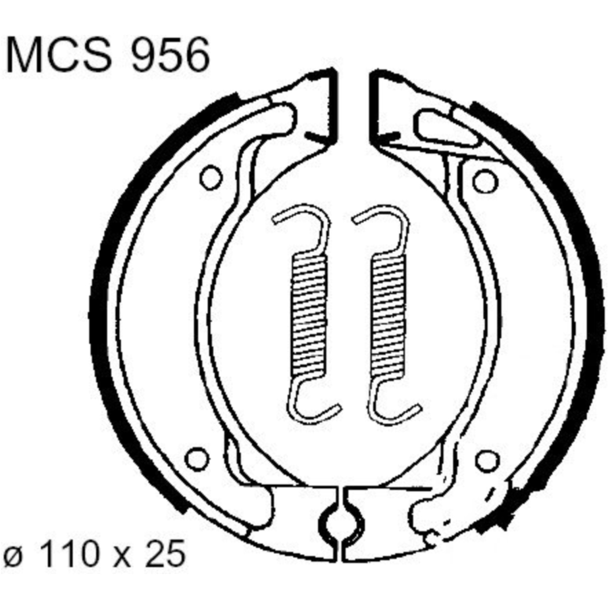 Trw mcs956 bremsbacken mit feder von TRW