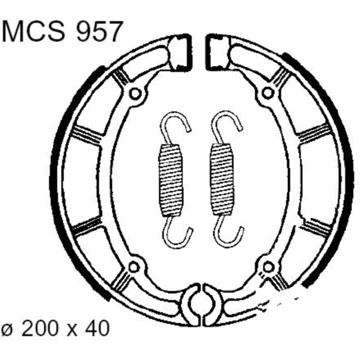 Trw mcs957 bremsbacken mit feder von TRW