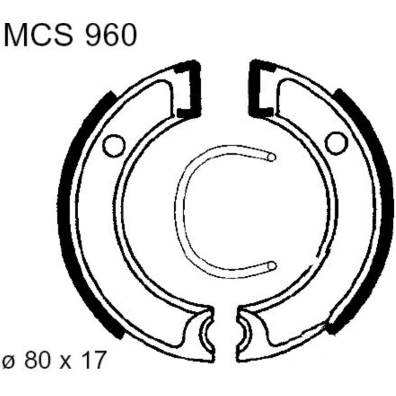 Trw mcs960 bremsbacken ohne feder von TRW