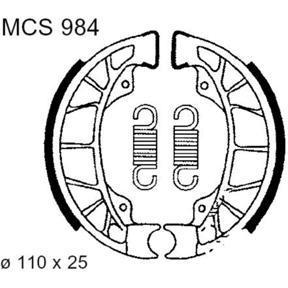 Trw mcs984 bremsbacken mit feder von TRW