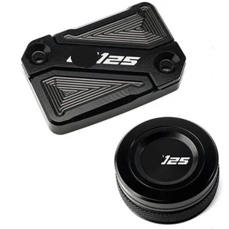 Bremsflüssigkeit Kraftstoffbehälter Abdeckkappe Für Ya&maha YZF R125 YZFR125 2008-2024 Motorrad Zylinder Abdeckung Vorne Hinten Brems Flüssigkeit Reservoir Kappe Öl Einfülldeckel von TRWWFEXO