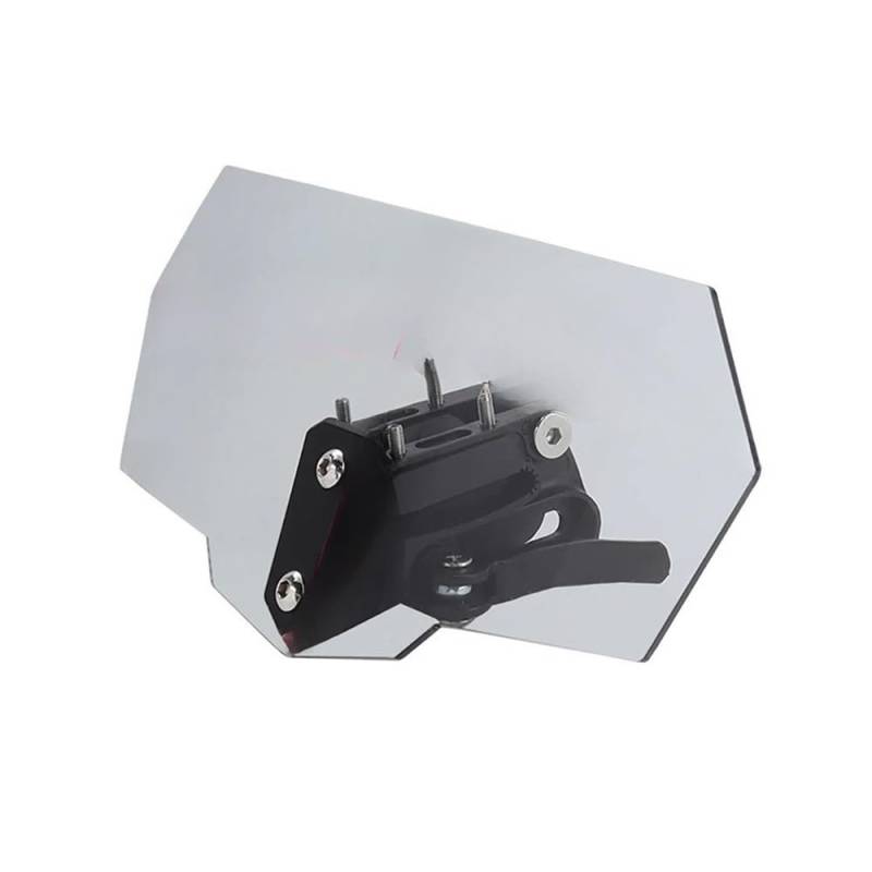 Windschild Luftabweiser Universal Motorrad Windschutzscheibe Verlängerung Einstellbare Spoiler Clamp-On Windschutzscheibe Deflektor Für Ka&wasaki Für YA&MAHA Für Su&zuki von TRWWFEXO