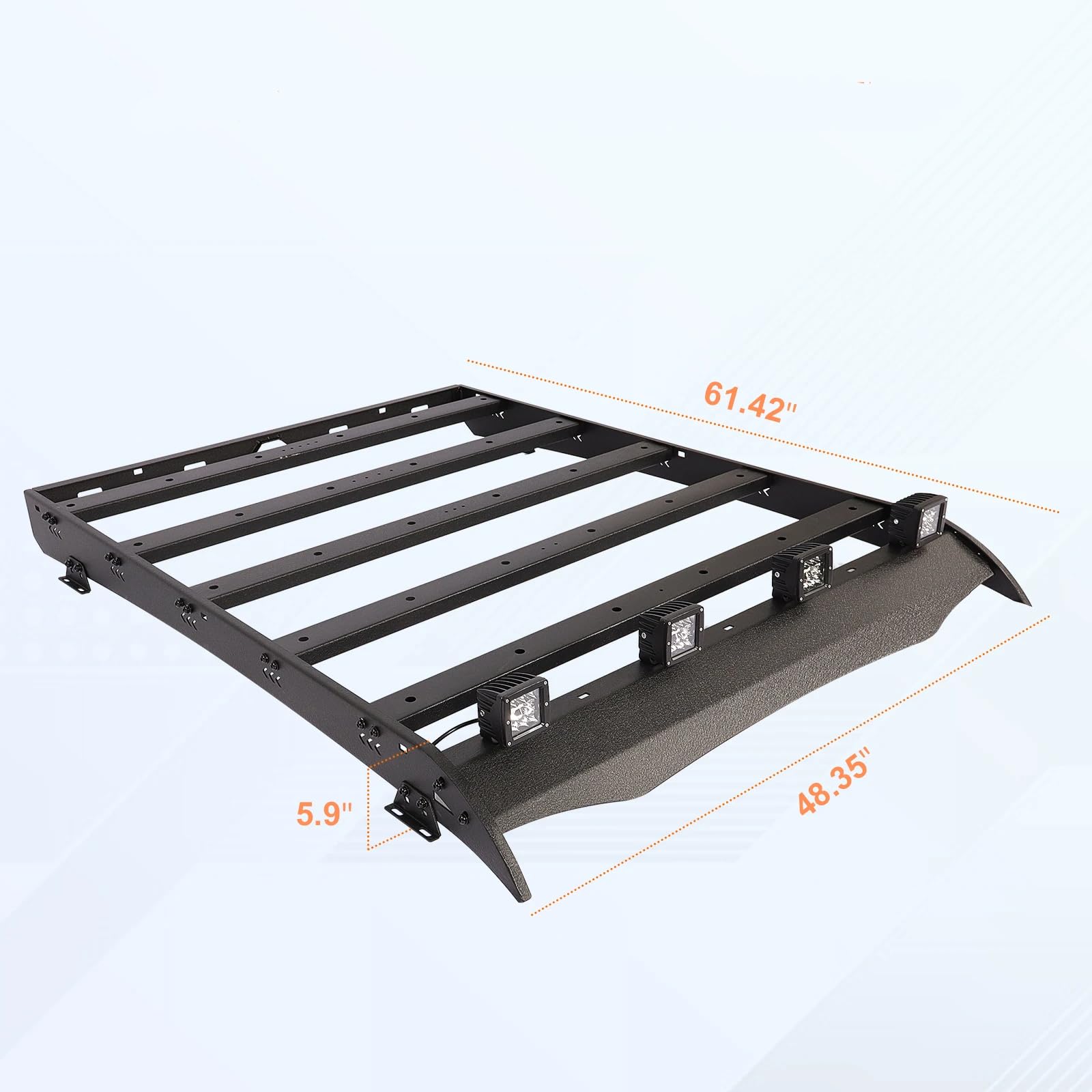 Dachträger mit LED-Licht für Double Tacoma 2005 bis 2023 von TReCVd