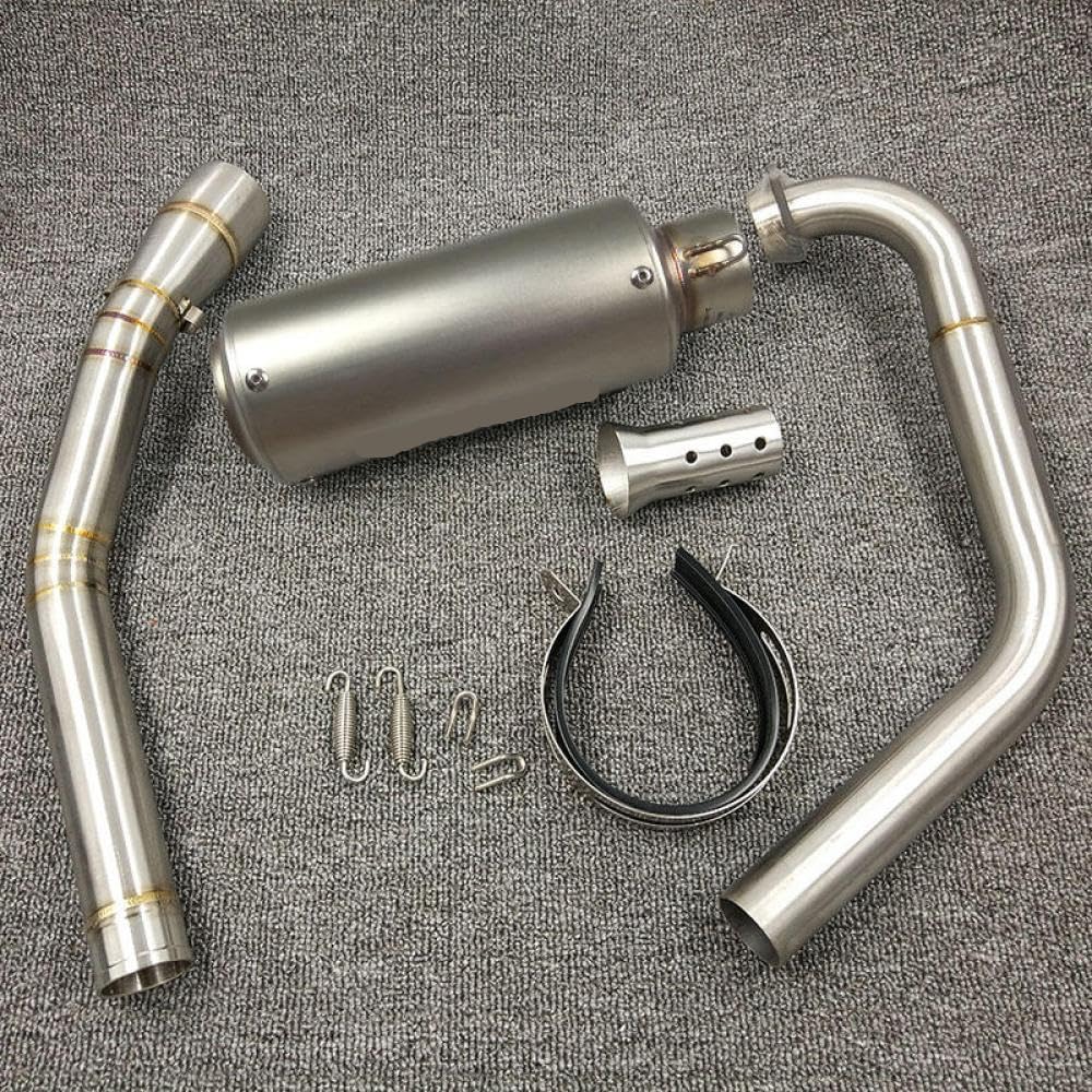 Motorradzubehör Muffler Middle Link Tube modifiziert, um kompatible Modelle wie Style YZF R15 MT15 MT125 2008 2016 2016 2017 Motorräder Zubehör(A1) von TReCVd