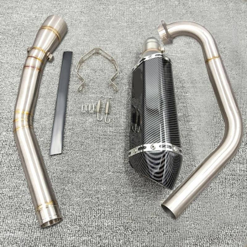 Motorradzubehör Muffler Middle Link Tube modifiziert, um kompatible Modelle wie Style YZF R15 MT15 MT125 2008 2016 2016 2017 Motorräder Zubehör(A4) von TReCVd