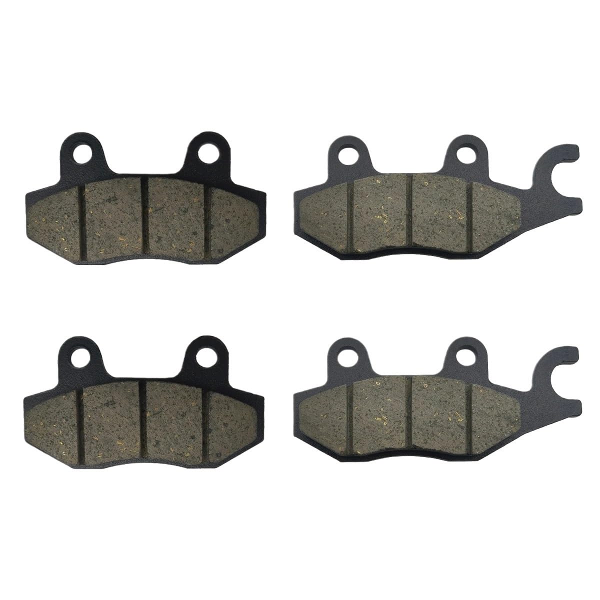 2er-Pack Bremsbeläge vorne und hinten, kompatibel mit 125 Z125 BR 250 Z250 SL 250 EX 250 EX 300 BDF BEF BFF BGF Z300 400 GJF(TWO PAIR) von TRyYCB