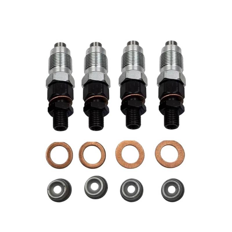 4-teilige Kraftstoffeinspritzdüsensätze mit O-Ring-Kits, kompatibel mit Kubota V2203 V2003 V1903 D1703 Motorenteilen 16454-53900 16454-53905 16454-53000 16454-53903 von TRyYCB