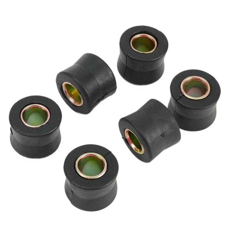 6 Stücke 10MM Hinten Stoßdämpfer Hülse Puffer Gummi Ring Buchse Feste Rad Dämpfer Stoßdämpfer Buchse Kompatibel Mit Motorrädern von TRyYCB