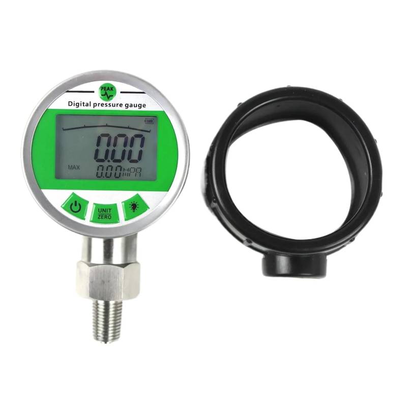 Digitales Manometer, 0,1–100 MPA, 14500 PSI, G1/2-Schnittstelle, geeignet Kompatibel mit hydraulische Luft-Gas-Wasser-Öl-Messungen, 0,4 Prozent Vollskalengenauigkeit von TRyYCB