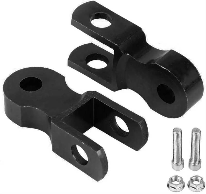 Universal Motorrad Dirt Bike Stoßdämpfer Höhe Erweiterung Aluminium Legierung Spacer Jack Riser Kompatibel Motorrad Zubehör 2Pcs(Large) von TRyYCB