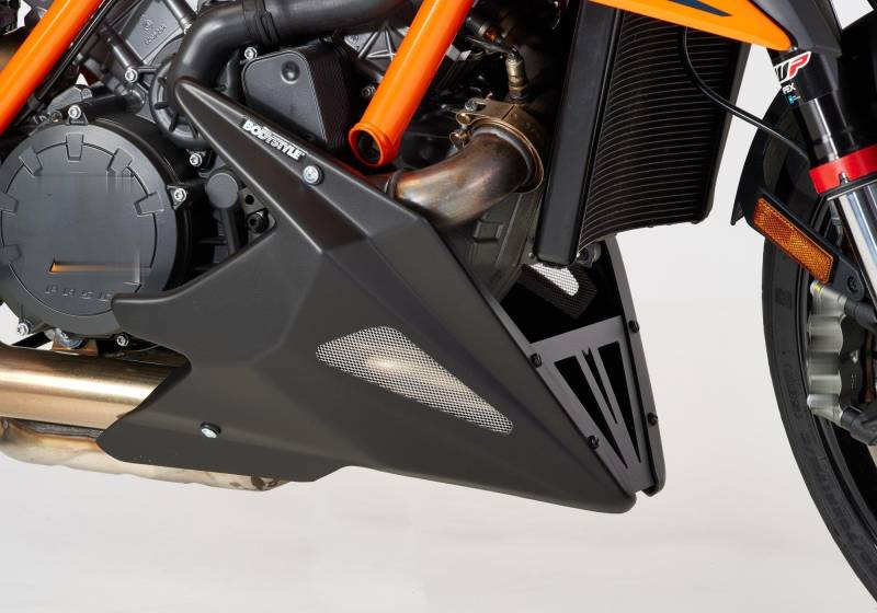 TSS Handel Bugspoiler für KTM 1290 Super Duke R (2020-2023), Schwarz-matt, ABS Kunststoff, Front, 2 Jahre Garantie von TSS Handel