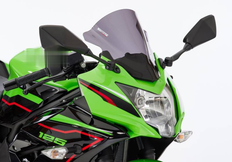 BODYSTYLE Racing Cockpitscheibe kompatibel mit KAWASAKI Ninja 125 BX125A 125ccm Bj. 2019-2020 von TSS Handel