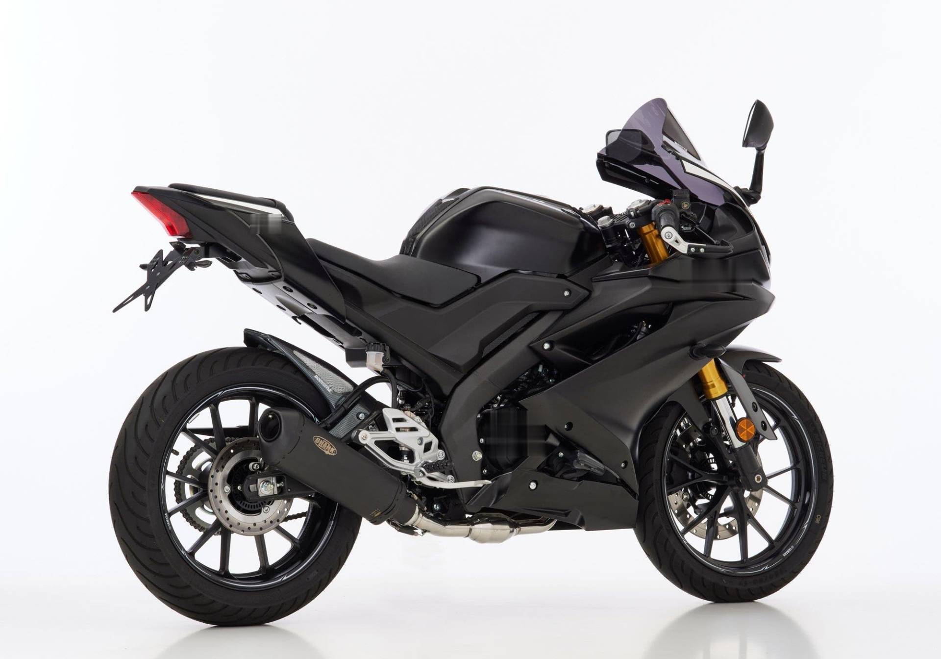 SHARK DSX-10 Komplettanlage (1-1) kompatibel mit YAMAHA YZF-R125 RE39 124ccm Bj. 2019-2020 von TSS Handel