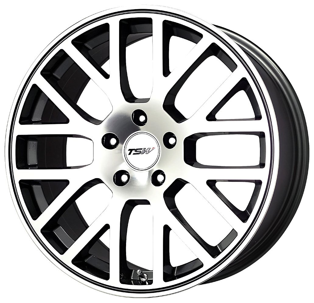 TSW Alufelgen Donington Gunmetal gefrästes Rad (18 x 8 Zoll/5 x 112 mm) von TSW