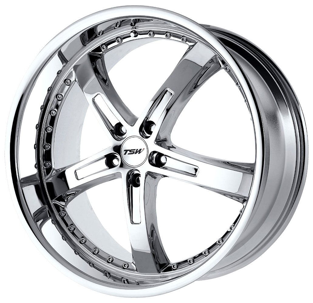 TSW Alufelgen Jarama Chromrad (18 x 8 Zoll/5 x 114,3 mm) von TSW