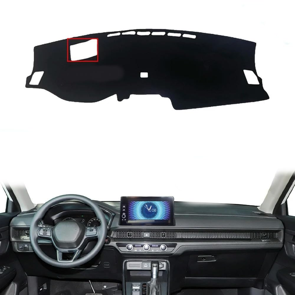 TSXB - Auto Armaturenbrett Abdeckungen Matte Schatten Kissen Pad Teppiche Licht Pad Anti-UV Teppiche Anti-Rutsch-Matte passt für Honda CR-V CRV 6 RS EX EX-L Hybrid 2023 2024 von TSXB