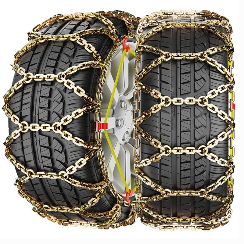 TT-YEC Winterfahrsicherheit Anti-Skid-Ketten, 175-295 Mm Anti-Ski-Reifenketten, Metallreifenketten, Legierte Stahlvereinbarungsketten, Schnelle Installation Einfache Reifenketten,B von TT-YEC