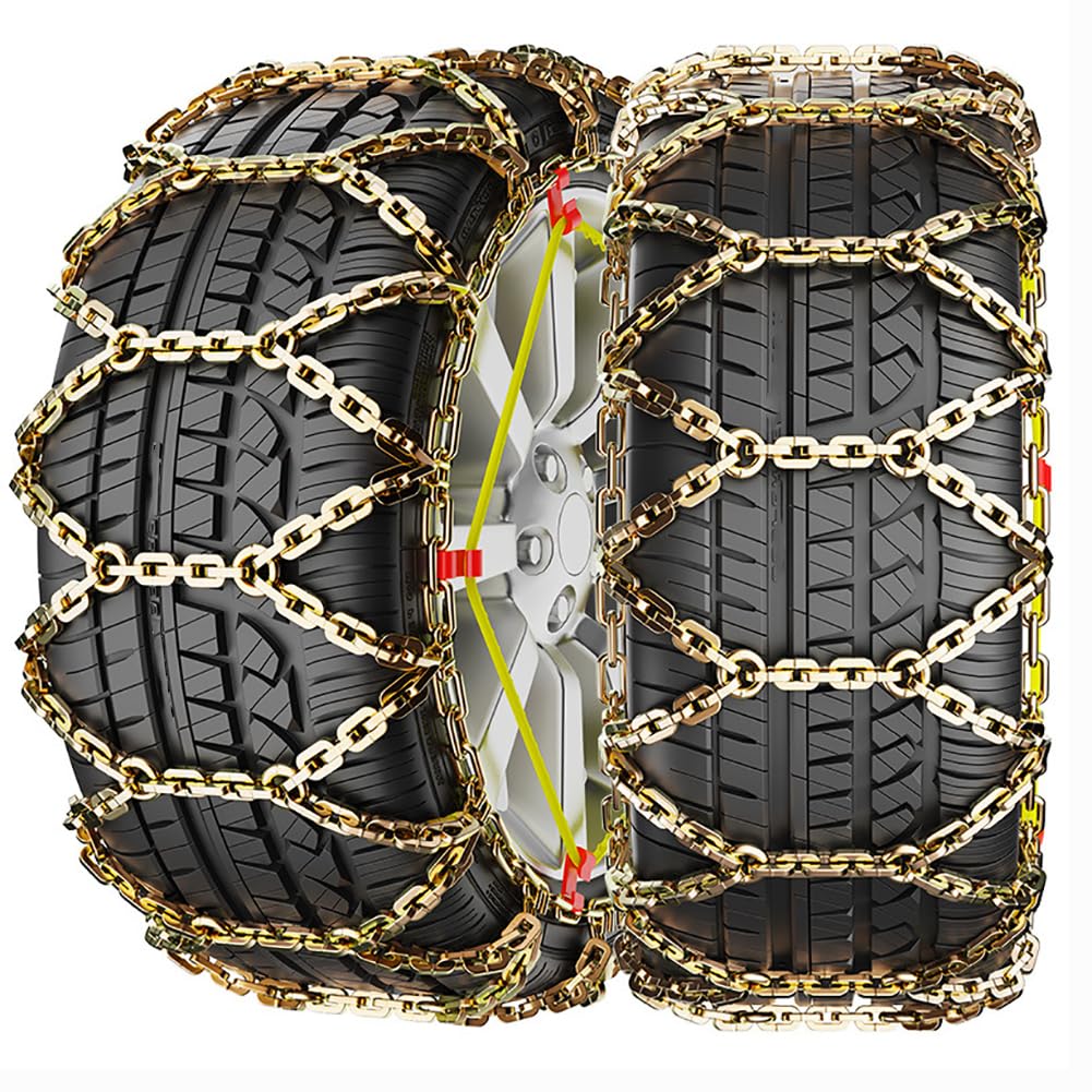 TT-YEC Winterfahrsicherheit Anti-Skid-Ketten, 175-295 Mm Anti-Ski-Reifenketten, Metallreifenketten, Legierte Stahlvereinbarungsketten, Schnelle Installation Einfache Reifenketten,C von TT-YEC