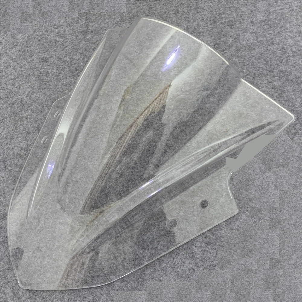 Fliegengitter Visier Protector Für KA&was&AKI NINJA250 300 EX300 2013-2018 Motorrad Windschutz Bildschirm Windabweiser Double Bubble Windschutzscheibe(Transparent) von TTADINUDD