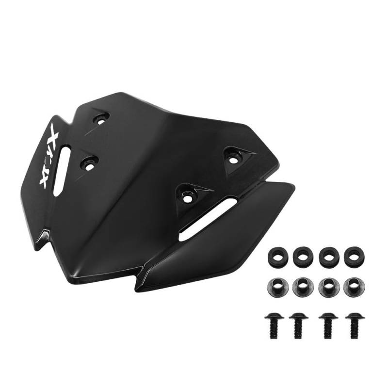 Fliegengitter Visier Protector Für Y&AMA&HA XMAX250 XMAX300 2023 2024 Xmax 250 300 Motorrad Windschutzscheibe Visier Deflektor Windschutz Wind Bildschirm XMAX125(Black) von TTADINUDD