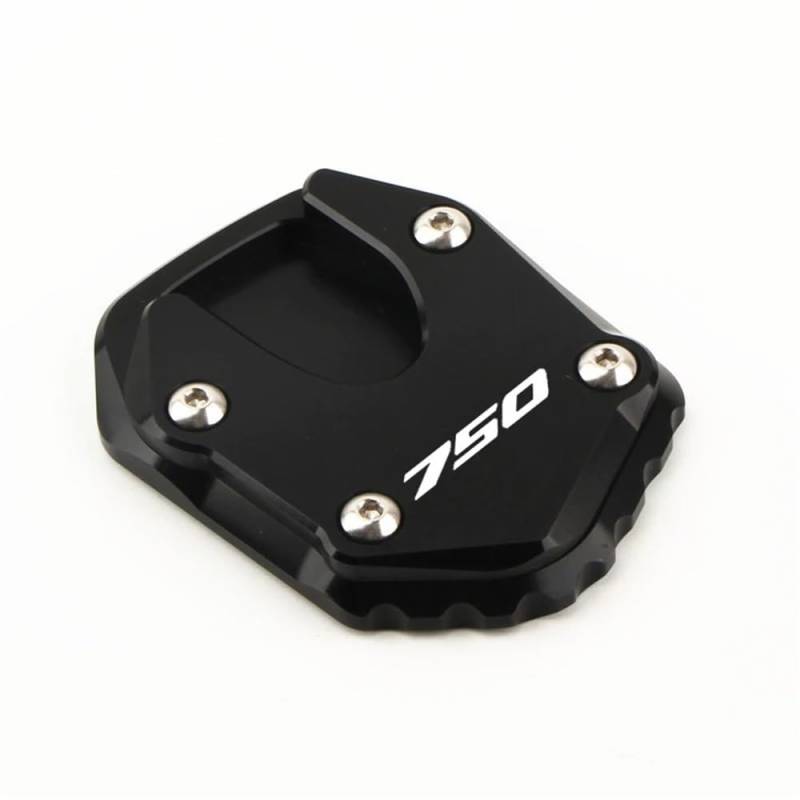 Motorrad CNC Ständer Verlängerung Fuß Seite Stehen Vergrößern Platte Pad Für Forza750 Forza 750 2020-2024 2023 2022(Black) von TTADINUDD