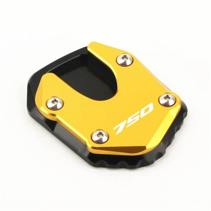 Motorrad CNC Ständer Verlängerung Fuß Seite Stehen Vergrößern Platte Pad Für Forza750 Forza 750 2020-2024 2023 2022(Gold) von TTADINUDD