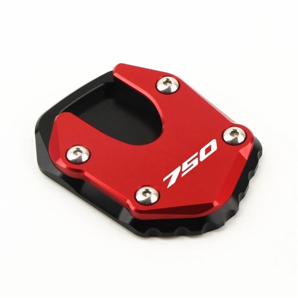 Motorrad CNC Ständer Verlängerung Fuß Seite Stehen Vergrößern Platte Pad Für Forza750 Forza 750 2020-2024 2023 2022(Red) von TTADINUDD