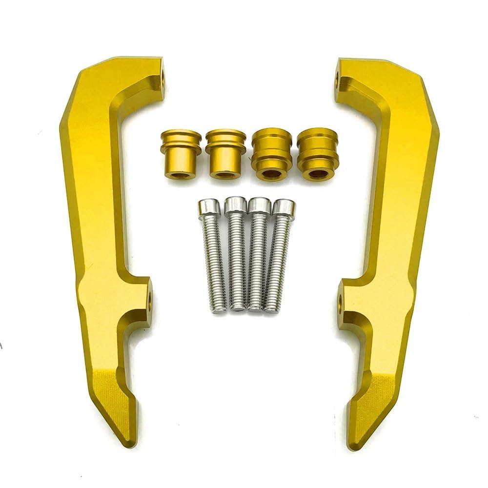 Motorrad Haltegriff Für Beifahrer Hinten Für H&ONDA GROM MSX125 MSX 125 2021-2022 Motorrad Hinten Haltegriffe Sitz Sozius Schiene Griff Armlehne Zubehör(Gold) von TTADINUDD