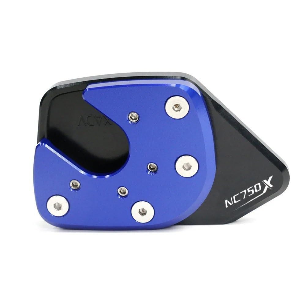 Motorrad Kickstand Extender Fuß Seitenständer Verlängerung Pad Stützplatte Anti-Rutsch-Basis Für H&ONDA NC750X NC 750X NC750 X 2014-2020 XADV 750(Blue) von TTADINUDD