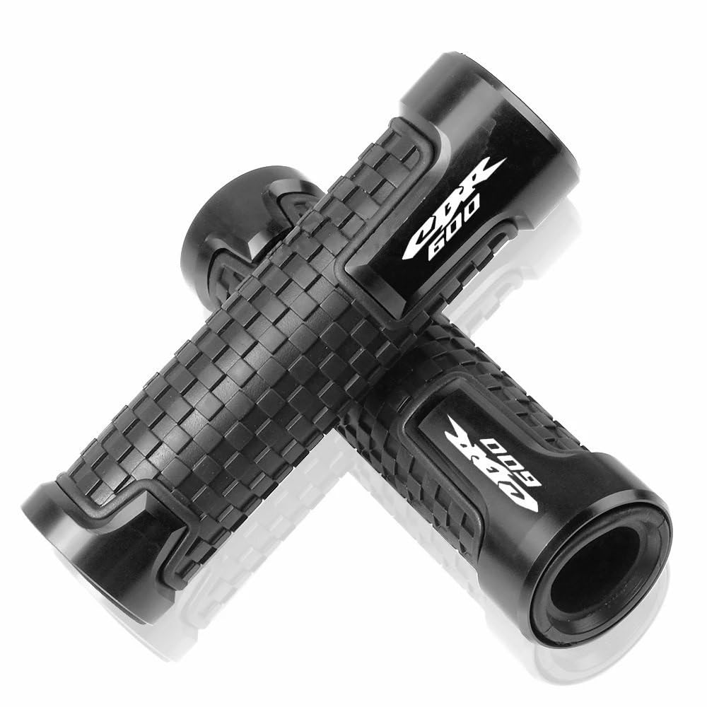 Motorrad Lenkergriffe Griffe Für H&ONDA CBR600F CBR600 F2 F3 F4 F4i CBR600RR Motorrad 7/8 "22mm Universal Lenker Grip Lenker Handgriffe(Black) von TTADINUDD