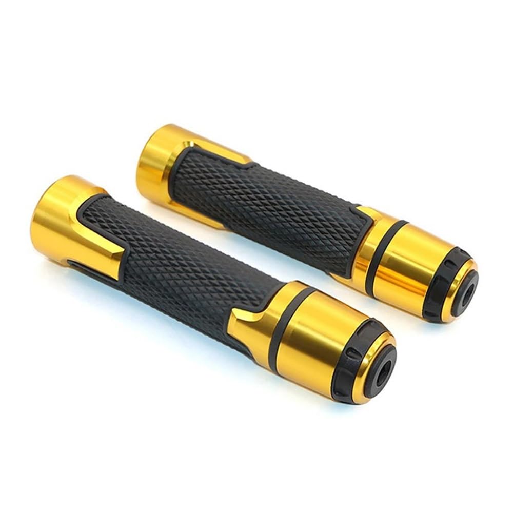 Motorrad Lenkergriffe Griffe Für H&ONDA Forza 750 Forza750 2020 2021 2022 Motorrad 22mm Lenker Griffe Griff Bar Hand Enden Stecker(Gold) von TTADINUDD