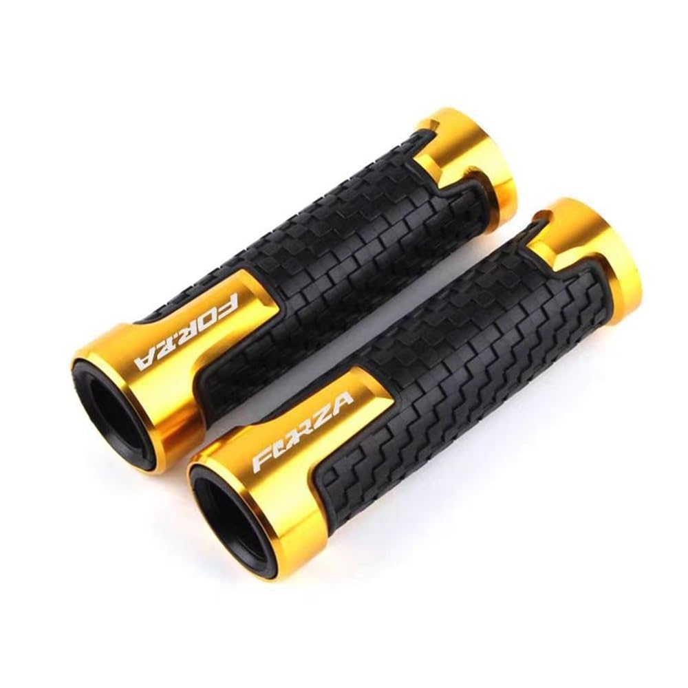 Motorrad Lenkergriffe Griffe Für H&ONDA Forza 750 Forza750 2020-2022 Forza750 7/8 "Motorrad Zubehör CNC Lenker Grip Griff Bar Motorrad Griffe(Gold) von TTADINUDD